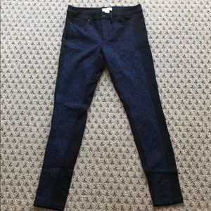 NWT Cache black with Blue lace dress pant